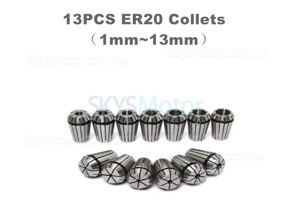 Kit de motor de husillo refrigerado por aire GDZ80X73-3 + H100-3.7 3kW 220V/380V con variador de frecuencia y 13 pinzas ER20